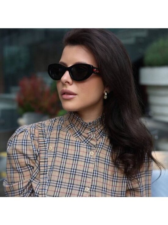 Gucci GG1862S 003 Cat Eye Sunglasses - Havana/Burgundy main image 8